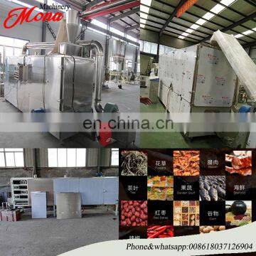 continuous feeding mesh belt red chilli drying machine