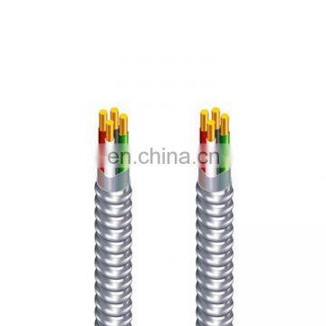 UL Listed Aluminum Alloy Conductor XLPE Insulation 3*6 AWG +6AWG MC Cable