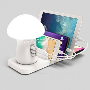 Tenee T-PC00601 Usb ,fast and Wireless Multifunction Charger With Led Table Lamp photo-5