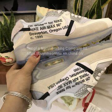 Nike x OFF-WHITE AIR MAX 90 OFW Classic Running Shoes With Limited Zoom New Style