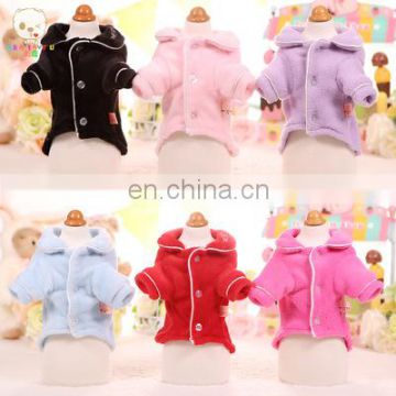 Dog Pajamas Pet Clothes Coat Soft Thick Warm Western Style Pajamas