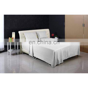 High quality White bedsheet quilt bedding set 100% cotton for hotel