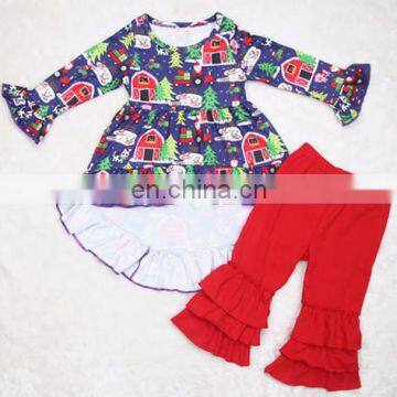 Baby girls christmas outfits christmas baby sets ruffle christmas outfits for children