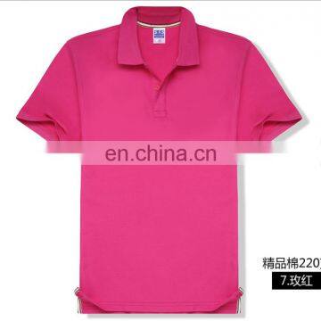 Custom Print Embroidery Logo Blank Unisex Plus Size Women Men Basic Plain CVC Polo T Shirts photo-6