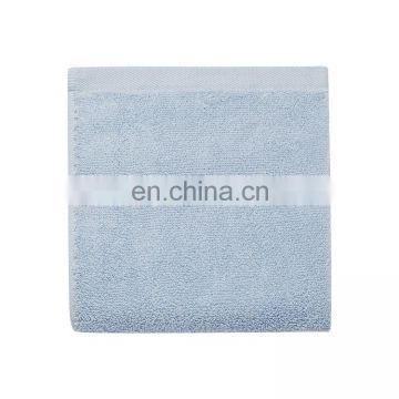 2018 High absorbent organic cotton plain woven rectangle figured beach face towels