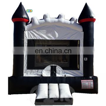 black white bounce house inflatable jumper bouncy castle moonwalk bouncer