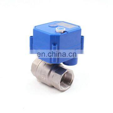2 Way DC12V 1'' Brass Motorized Shut off Water Ball Valve With Manual Override photo-4