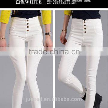OEM Plus Size 2015 High Waist Fit Slim Women Jeans
