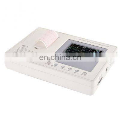 Wholesales 6 Channel 12 lead ECGmachine Touch Screen Electrocardiograph machine with Printer