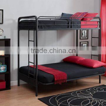 Childrens Cynthia Silver Metal Futon Bunk Beds photo-4