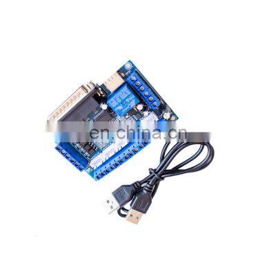 MACH3 Stepper Motor Driver Interface Controller CNC Mill 5-Axis Breakout Board with USB Cable