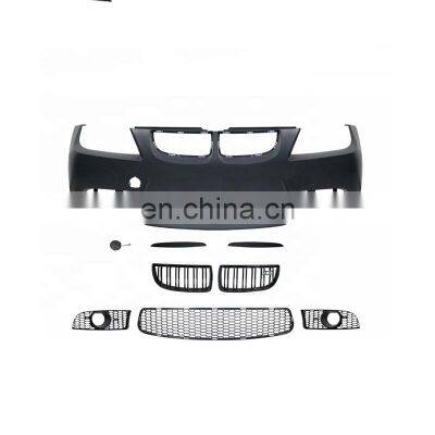 Factory Price For BMW 3 Series E90 Modified M3 front bumper with grill for BMW Body kit car bumper 2005 2006 2007 2008