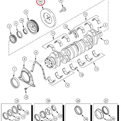 Cummins 6CT FLX3010 Crankshaft shock absorber J914119