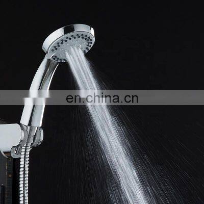 Luxury high pressure chrome finish hand shower multi-function bath shower head POM structure for health