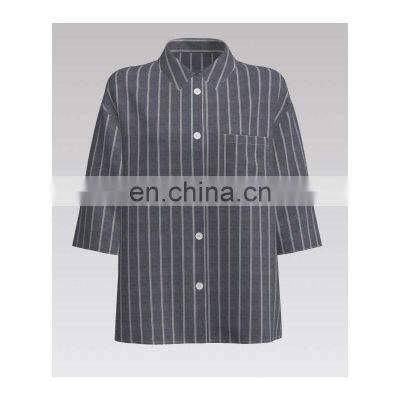 Fashion Cheap  Hot Sale Blue stripe yarn-dyed fabric 100% Cotton  for shirt