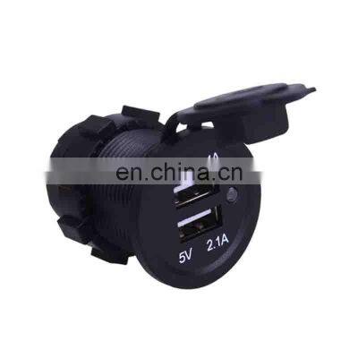 Car modified car charger with cable multi-function waterproof mobile phone charger for car motorcycles and ships