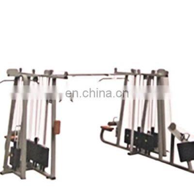 Commercial fitness gym equipment multi functional machine ASJ-S877 8 Multi-Station crossover cable