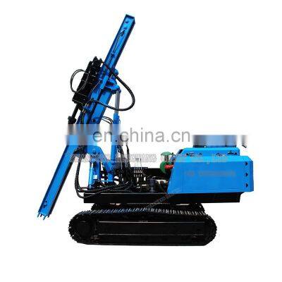 Hydraulic press crawler hammer solar ramming pile driver for solar project