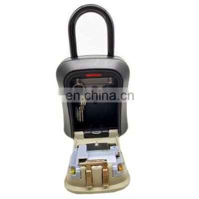 Wall Mount 4 Digit Key Storage Box Lock Keys Cabinet Security Combination Heavy Lock Storage Lock Box Outdoor Keys Box