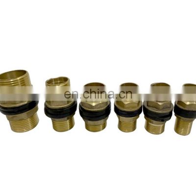 High Quality Custom Male To Copper Connector/Brass Fitting Pipe  Brass Water Tank Connector