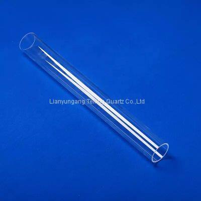 Clear quartz glass tube fused clear quartz tube heater