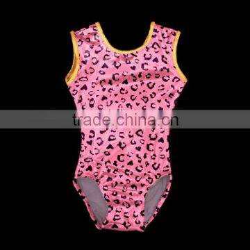 Child lycla printed gymnastic leotard