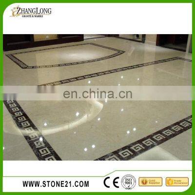Chinese Cheap Golden Leaf Beige Marble