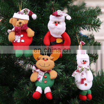 2023 Happy New Year Christmas Ornaments DIY Xmas Gift Santa Claus Snowman Tree Pendant Doll Hang Decorations for Home Noel Natal