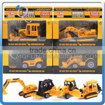 Mini Qute 1:64 kid Die Cast pull back alloy engineering Excavator truck vehicle diecast model car educational toy NO.MQ F3