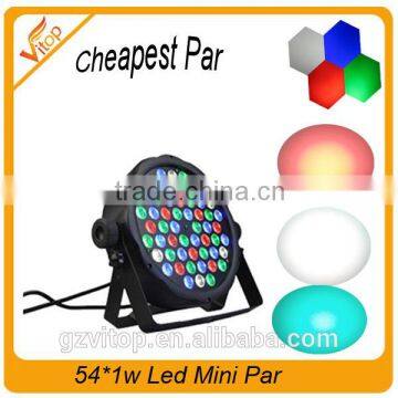 Alibaba best selling products 54pcs * 1w rgbw stage mini par light on sale