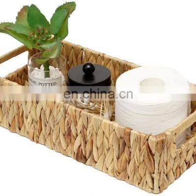 Wholesale decor home organizer handmade water hyacinth woven storage basket bath and body lavender set woven storage basket