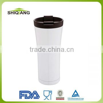 450ml stainless steel insulated travel thermal mugs with leakproof covers