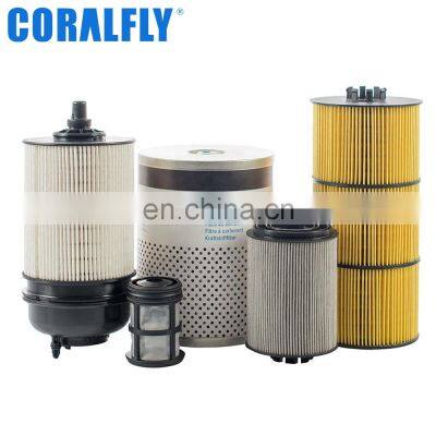 Coralfly custom logo oil filter 23530408 23530573  LF3620 P552100 DD13 DD15 DD16 for detroit diesel engine oil filter