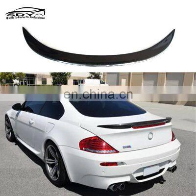 E63 E64 M6 V Style Высококачественный задний диффузор из углеродного волокна, спойлер для грузовика для BMW 6 Series E63 E64 M6