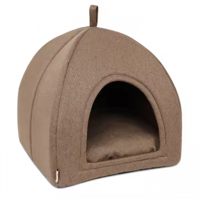 Meow Love Multicolor Deluxe Deep Sleep Cat Flap Bed Pink Plush Pet Lgloo Bed Washable Fun Sofa Dog Cat Bed Pet Travel Outdoors photo-5