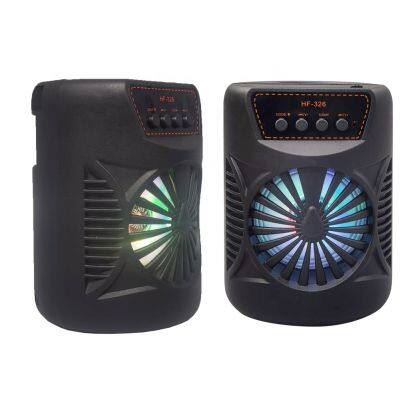 HF 326 3 Inch Mini BT Wireless Speaker With LED Light Portable RGB Speakers photo-5