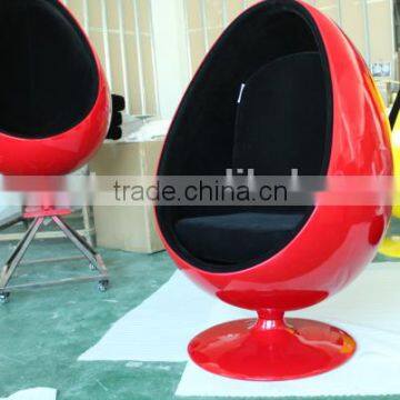 Replica Fiberglass Cashmere Eero Aarnio Oval Ball Chair/bubble Chair With Aluminum Alloy Epidermis photo-5