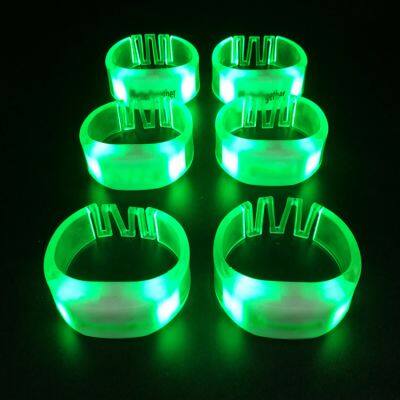 Wedding Decoration Custom LOGO Light up Party LED Bracelets Radio Controlled LED Wristbands