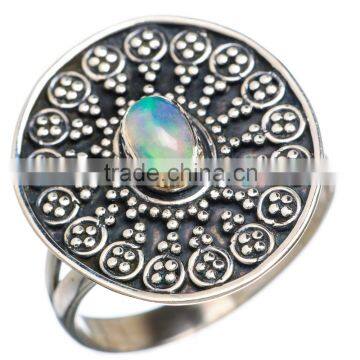 RARE ETHIOPIAN OPAL 925 STERLING SILVER RING ,925 STERLING SILVER JEWELRY WHOLE SALE,JEWELRY EXPORTER