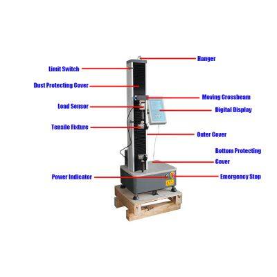 Creep Compression Test Machine 1000N Electronic Digital Single-column Sail Cloth Tensile Strength Testing Machine