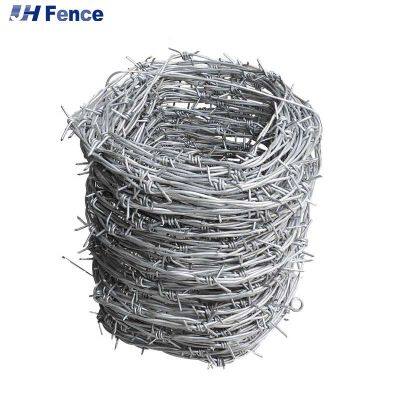 Wholesale BWG 12 14 16 18 Gauge 1000 N Double Strand Wire Fence Galvanized Razor Barbed Wire Coil photo-6