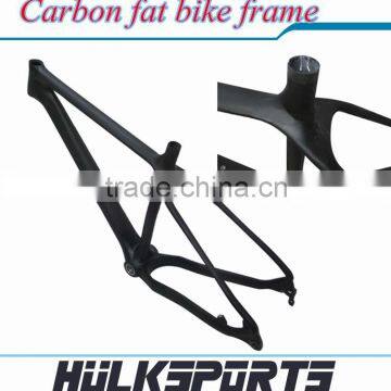 2016 Fashion carbon fat bike frame with BSA bb 26er full carbon snow bicycle frame