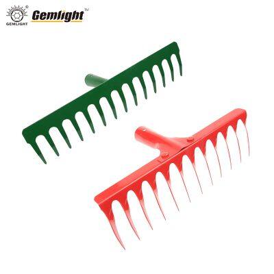 Râteau de pelouse Râteau d'herbe Râteau de pelouse réglable Râteau léger à longue poignée Outil de jardin pour le nettoyage de la cour, l'élimination des débris d'herbe et l'entretien de la pelouse
