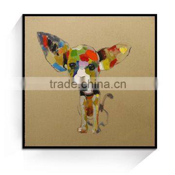 JC Wholesale Home Decoration Living Room Dog Animal Oil Painting On Canvas ANI-28