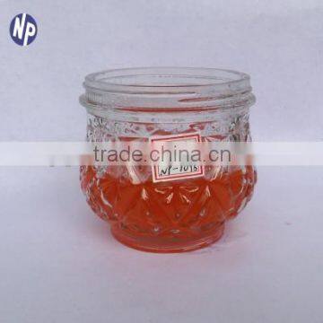 300ml clear glass candle holder