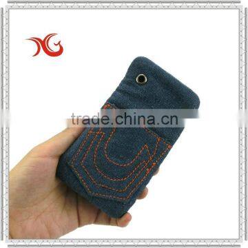 Hot sale china denim mobile phone pouch