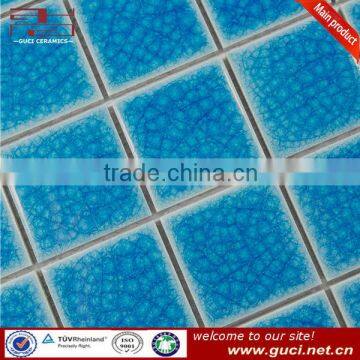 complex crackle glaze mosaic border for swimming pool
