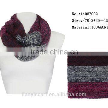 Winter Cooling Scarf Fashion Acrylic Knited Round Scarfs Mens Infinity Loops photo-3