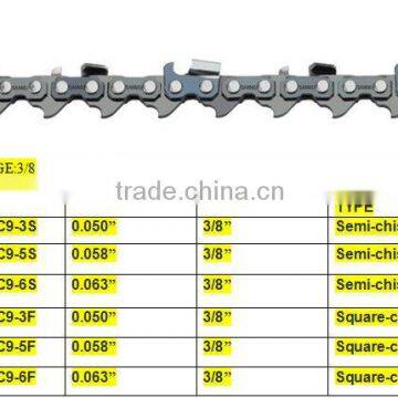 3/8 saw chain steel saw chain for 45CC chain saw