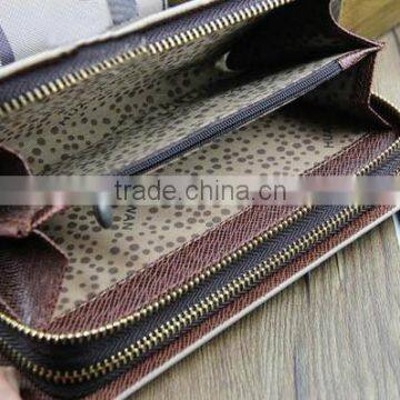 Zipper Purse Fashion Pu Leather Money Clip Wallet photo-5